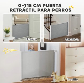 Barrera de seguridad para bebés y mascotas