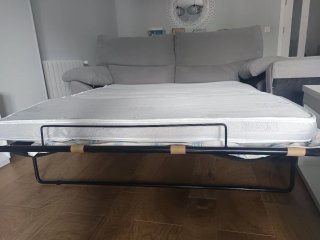 Sofá Cama Gris Antimanchas 2-3 Plazas