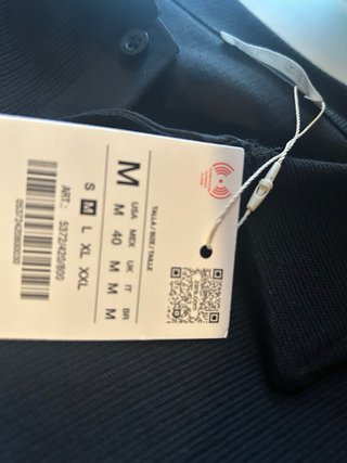 Polo Zara Negro Talla M