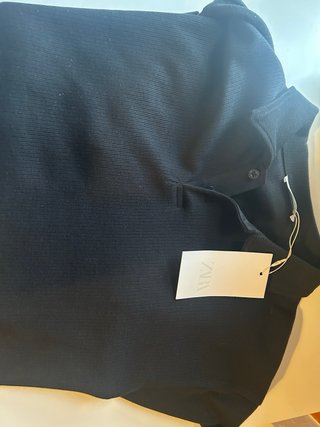 Polo Zara Negro Talla M