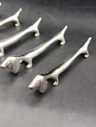 Reposacubiertos metal plateado