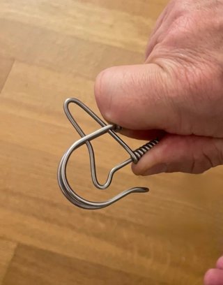 Catena portafoglio/portachiavi-acciaio inox 48 cm