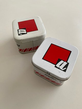 Dos cajas metálicas antiguas Acofar colección