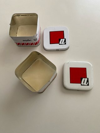 Dos cajas metálicas antiguas Acofar colección