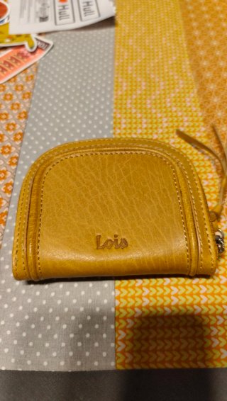 Monedero Lois Amarillo Cuero