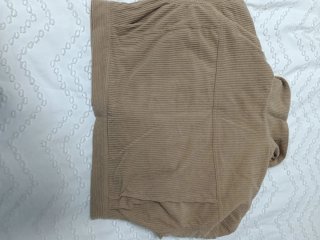 Chaqueta borreguito pana marrón y blanco