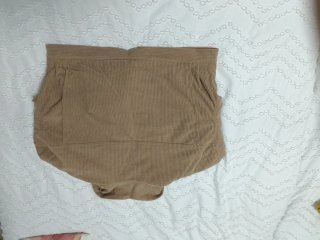 Chaqueta borreguito pana marrón y blanco