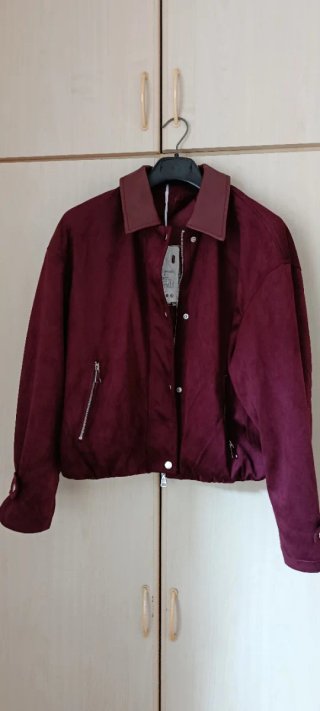 Giacca bomber donna burgundy