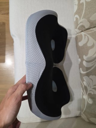 Cojín Ortopédico Espuma Viscoelástica Negro/Gris