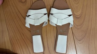 Sandalias Zara Beige Piel Trenzada