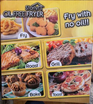Freidora de Aire Starlyf Oil Free Fryer 1400W
