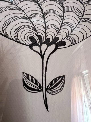SUMMER VIBES - dibujo floral A4 hecho a mano