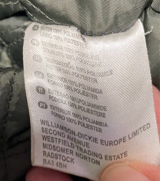 Parka Dickies Militar Talla XS