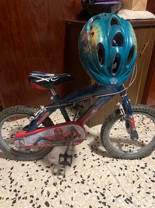 Bicicleta infantil spiderman