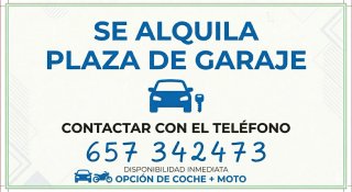 Alquilar plaza garaje