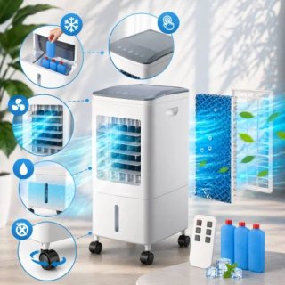 Climatizador Evaporativo 5.5L con Mando 65W