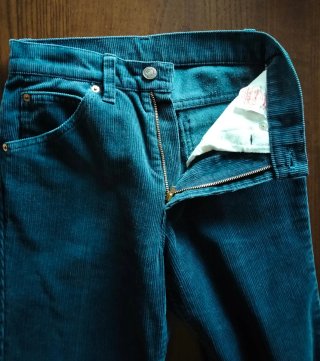 Jeans Levi's in velluto blu/petrolio