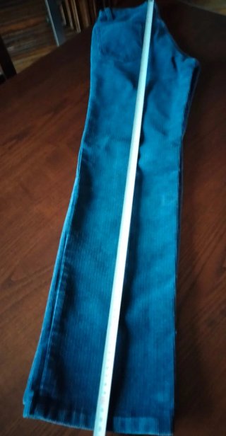 Jeans Levi's in velluto blu/petrolio
