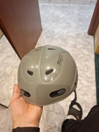 Casco esquí gris talla S