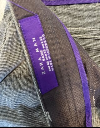 Pantalón jaspeado gris hombre