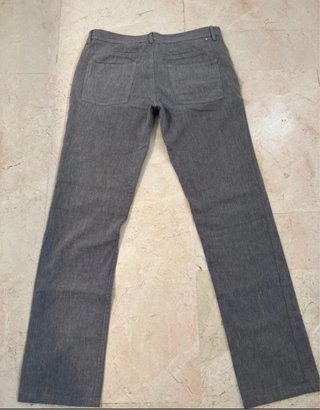 Pantalón jaspeado gris hombre
