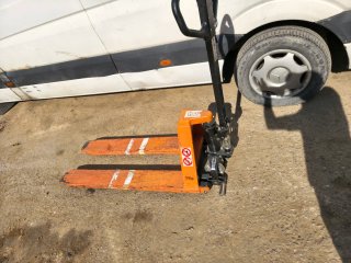 Transpaleta manual tijera elevadora
