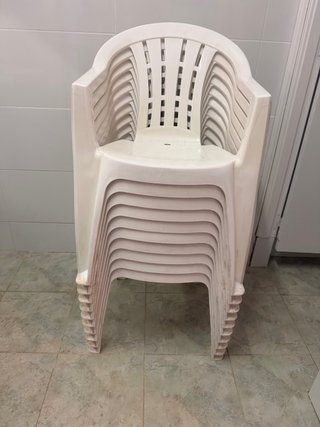 Sillas apilables de plástico blanco porte gratis