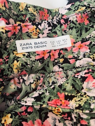 Vestido Midi Zara Estampado Floral