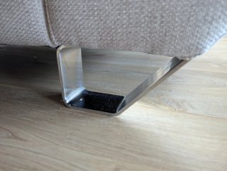 Sofá gris 4 plazas extensible