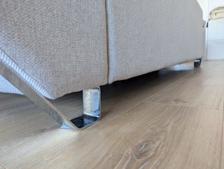 Sofá gris 4 plazas extensible