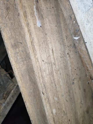 Tablones de madera rústica.
