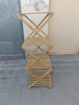 Estantería de bambú plegable