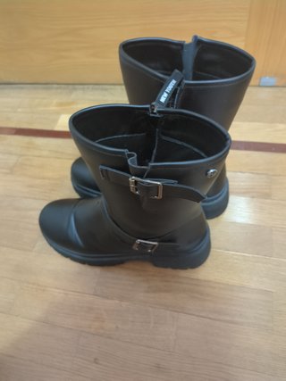 Botas de piel negras mujer marca new youth