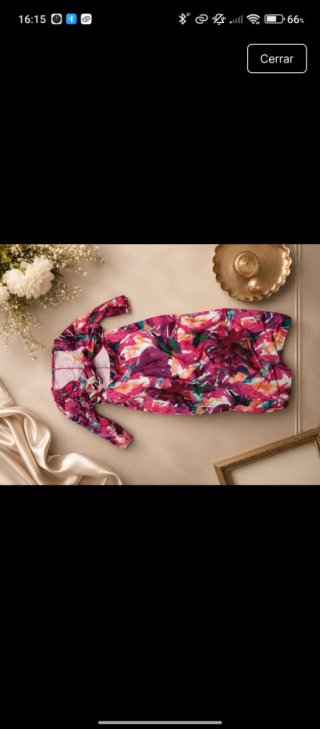 Vestido floral talla M