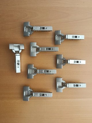 Bisagras para muebles de cocina INOX sin freno