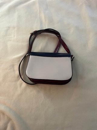 Bolso Parfois azul y blanco