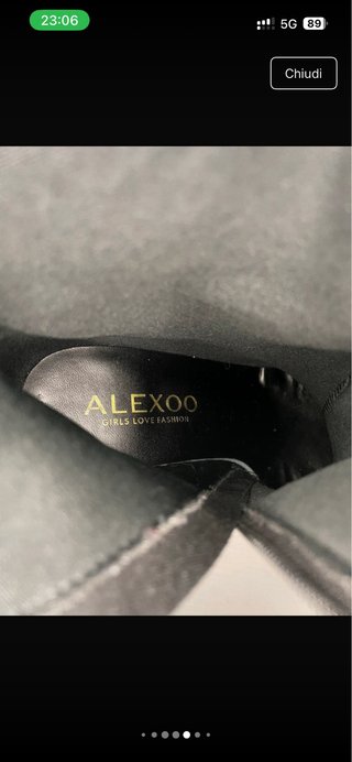 Stivali Alexoo neri effetto pitone USATI UNA VOLTA