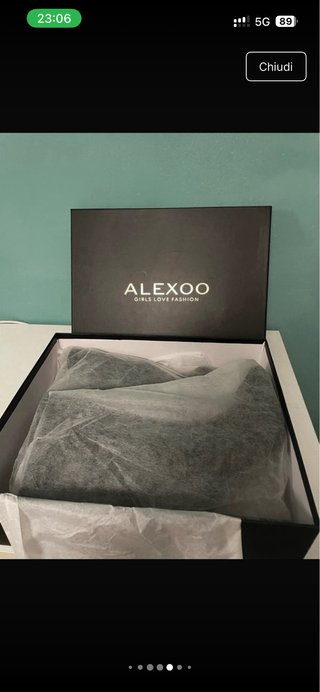 Stivali Alexoo neri effetto pitone USATI UNA VOLTA