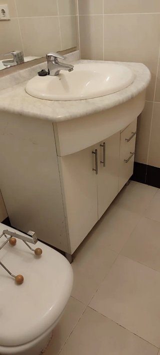 Conjunto lavabo, mueble y espejo