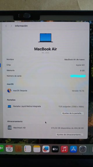 MacBook Air M2 512 GB Medianoche