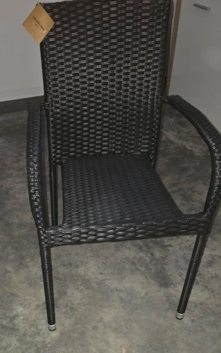 Lote 2 Sillas Ratán Negras