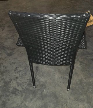Lote 2 Sillas Ratán Negras
