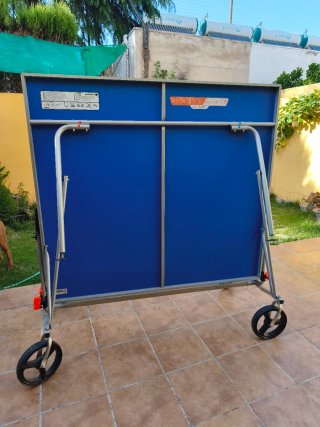 Mesa de ping pong azul