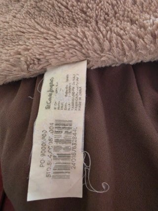 Abrigo peluche beige talla única