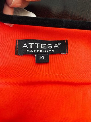 Vestido Maternidade Attesa Maternity Vermelho Tama
