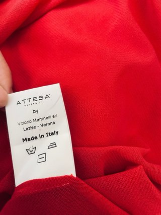 Vestido Maternidade Attesa Maternity Vermelho Tama