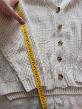 Chaqueta punto TEX blanca talla única