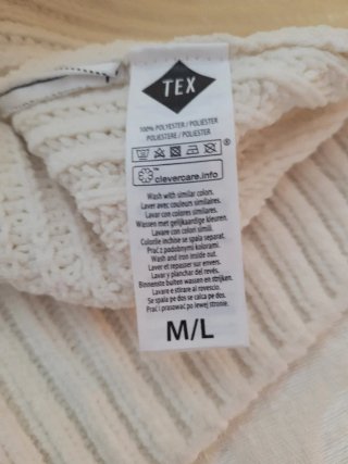 Chaqueta punto TEX blanca talla única