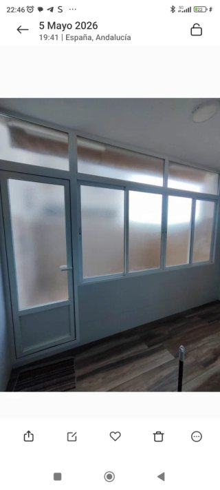 Cerramiento de cristal y aluminio