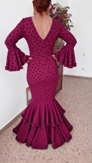 Traje de flamenca Buganvilla de lunares.